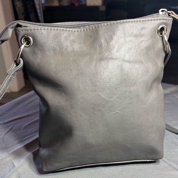 Vintage Time And Tru Gray Handbag With Adjustable Shoulder Strap EPC - Picture 2 of 8